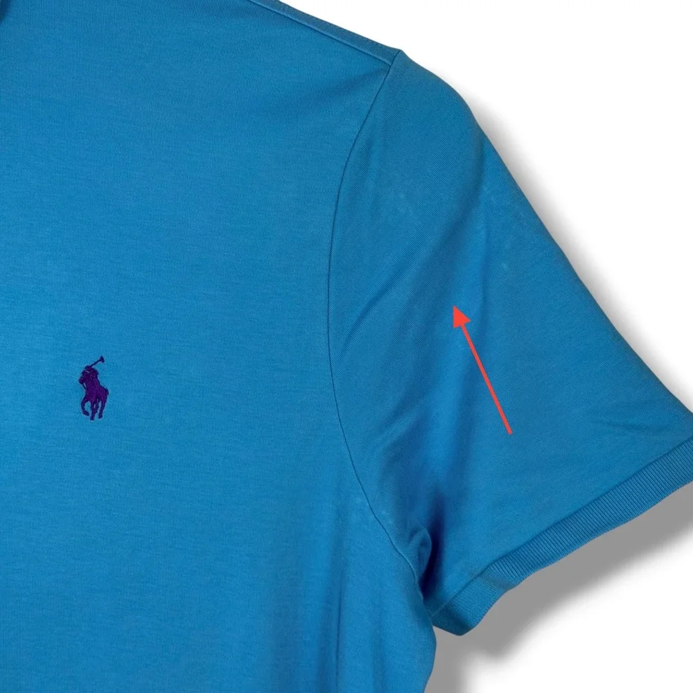 Polo Ralph Lauren Polo Shirt Mens XXL Blue Classic Fit Cotton Short Sleeve Pony